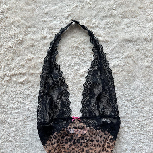 2006 cheetah print halter slip