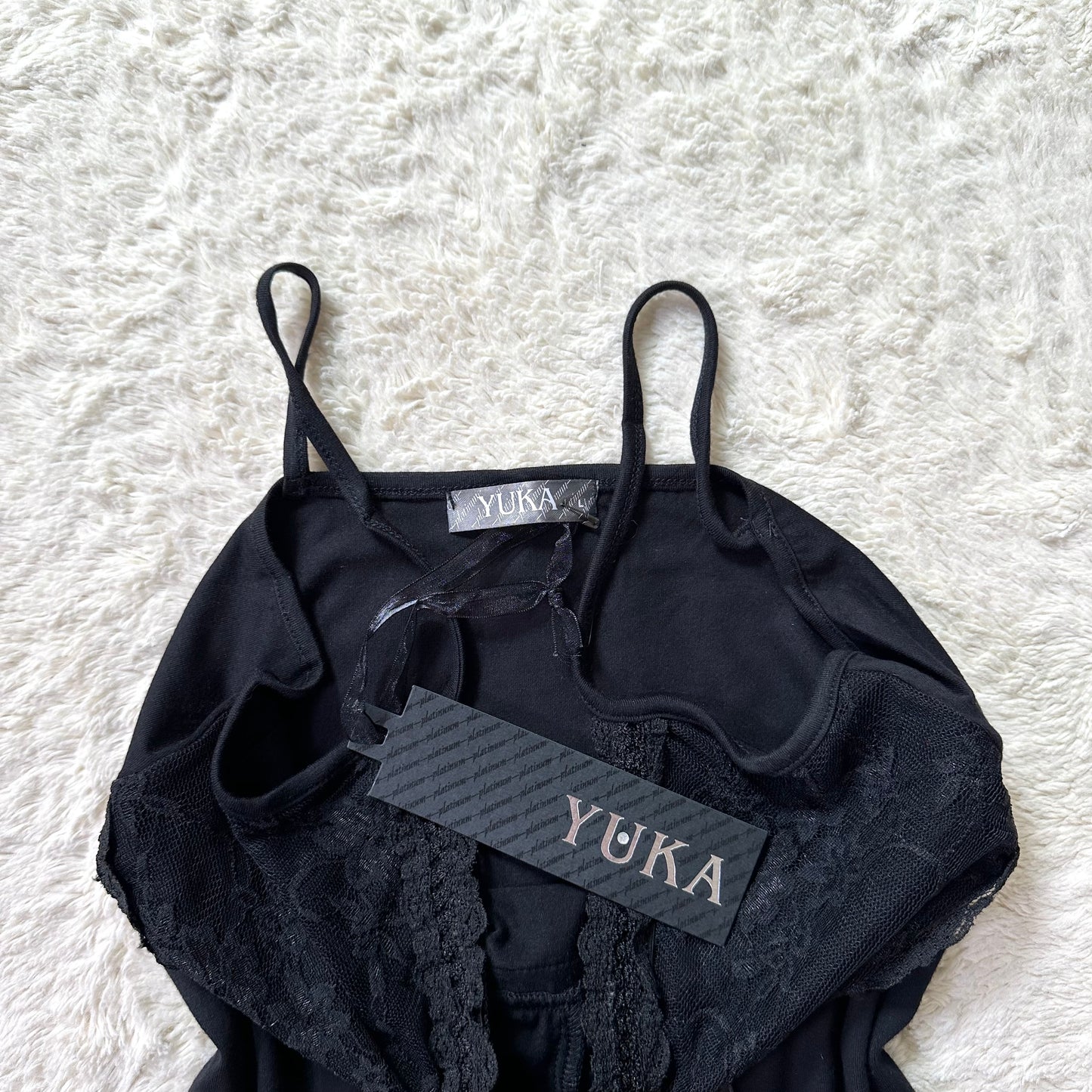 2000's jet black yuka cami