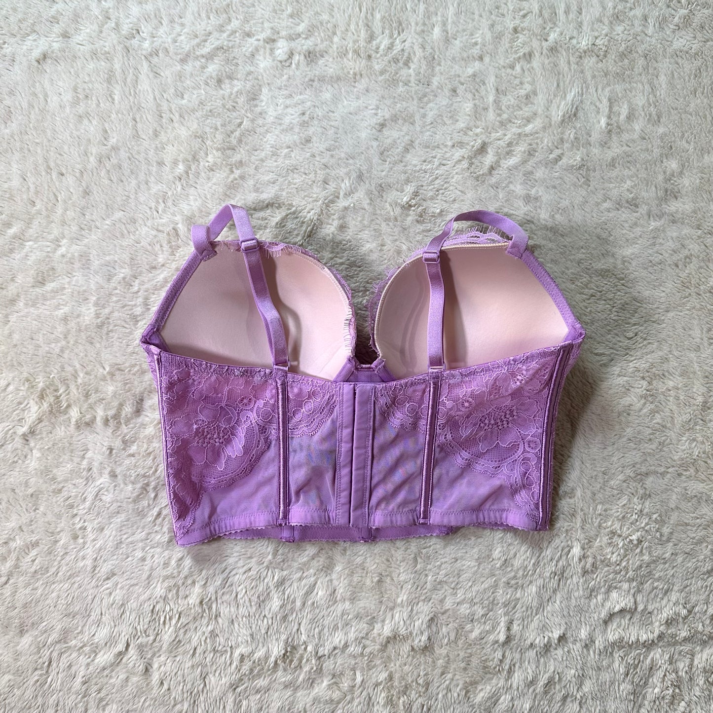 2021 lilac lace longline bra