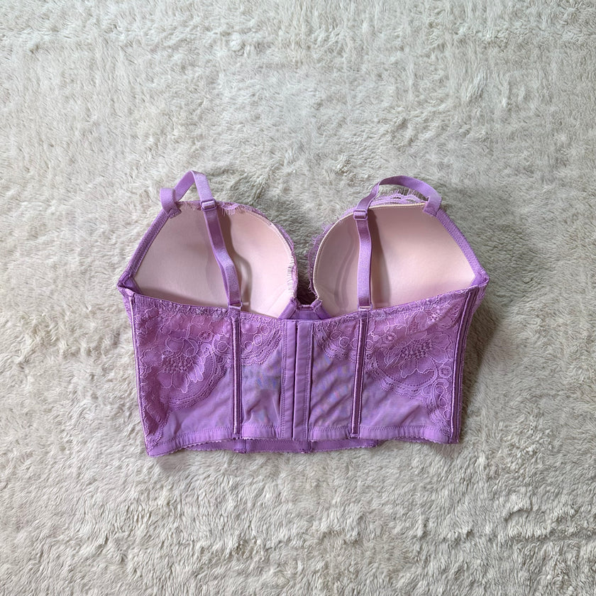 2021 petaled lilac longline bra