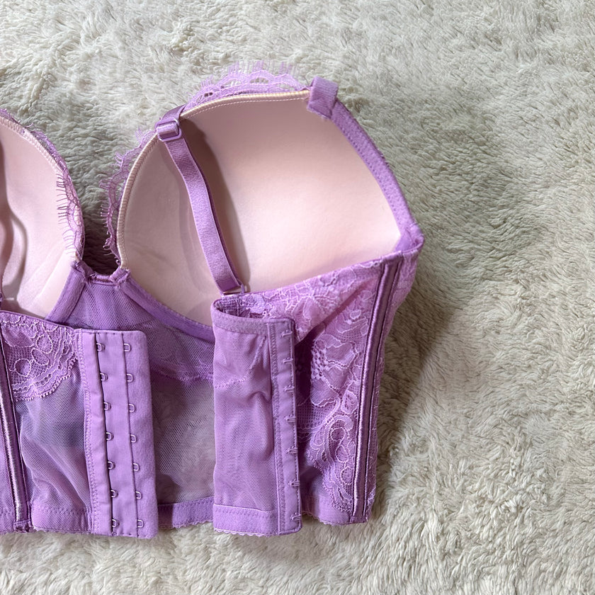 2021 petaled lilac longline bra