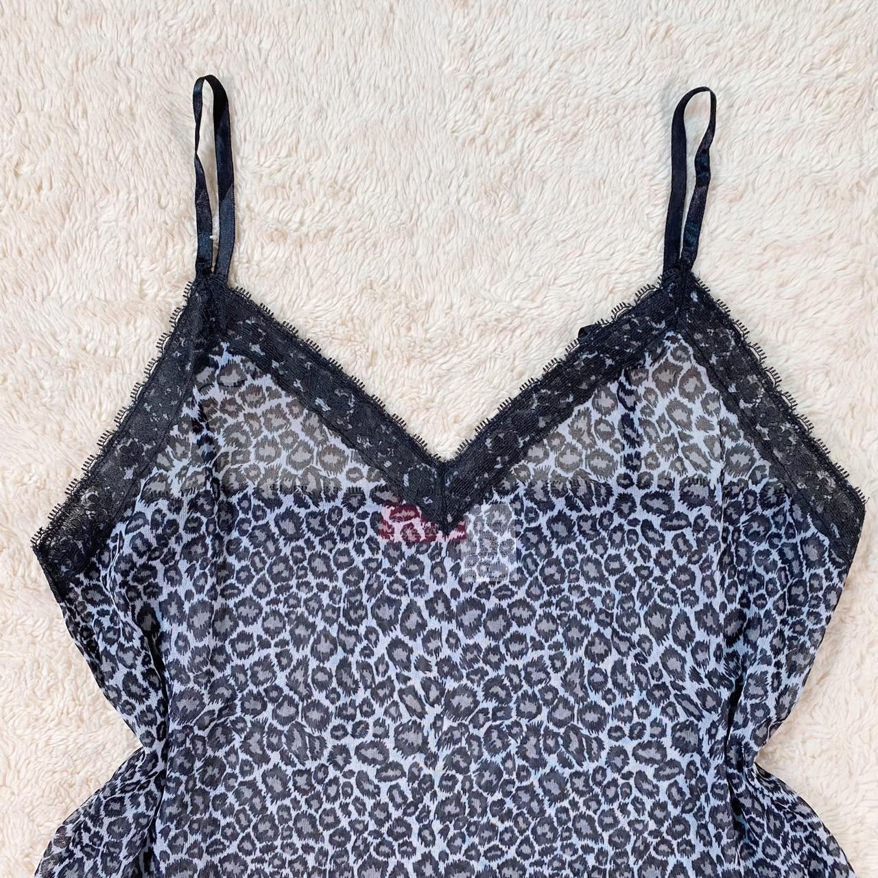 2000's snow leopard cami set