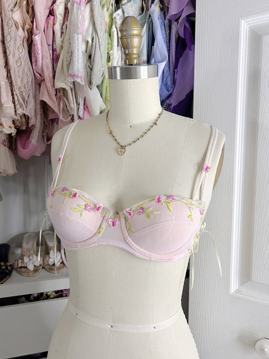 2000's butterfly garden bra