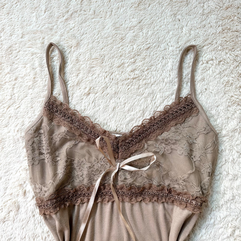 2000's woodland lace camisole