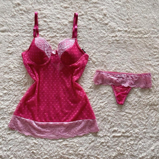 2000's heart print set