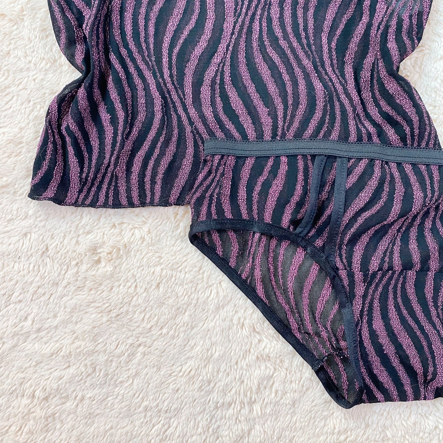 the glitter mesh zebra set