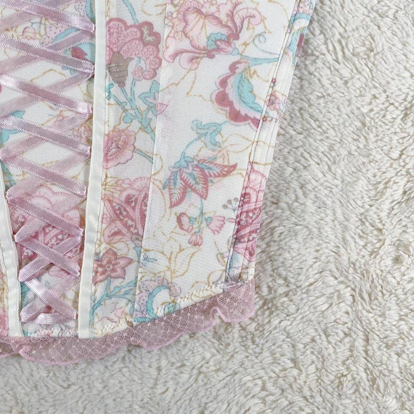 2000's teacup meadow corset