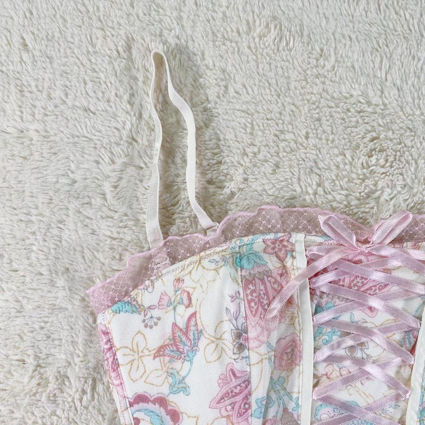 2000's teacup meadow corset