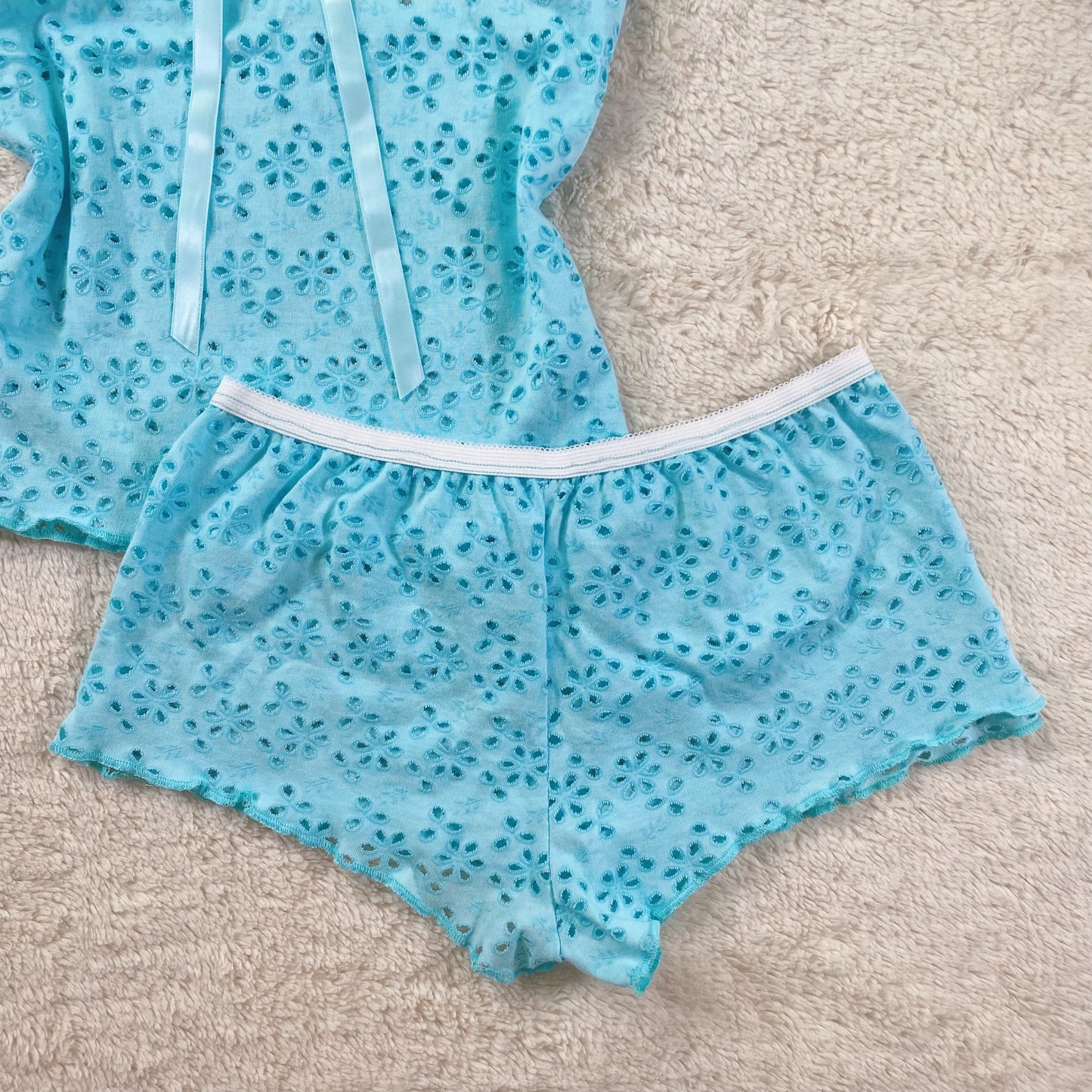 the daffodil cami set - aqua