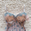 2000's garden teacup bustier